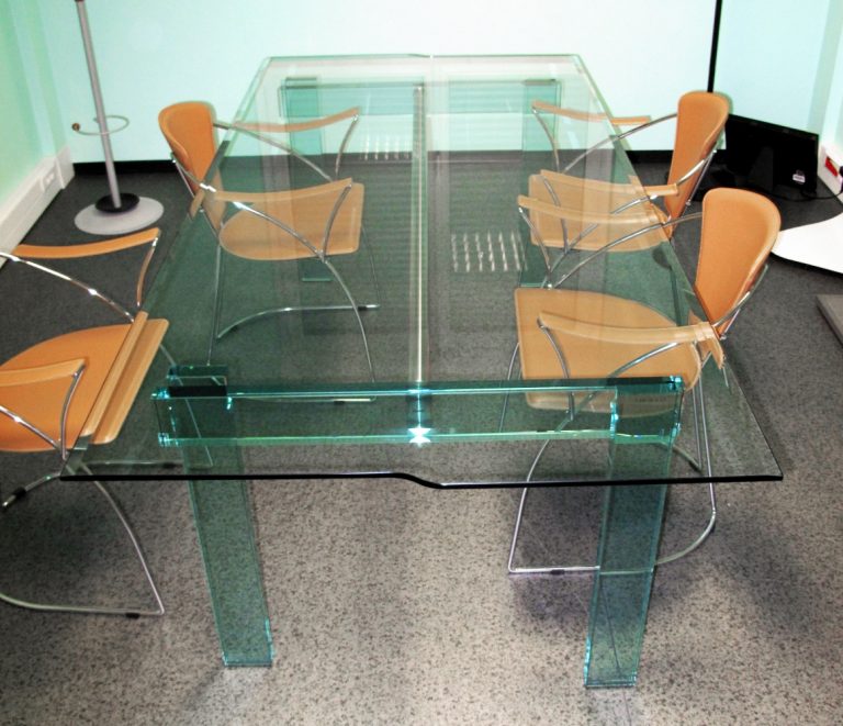 Table en verre sur mesure